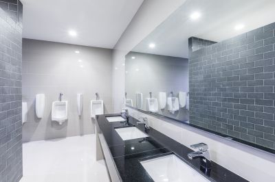 Wide View of Modern Bathrooms