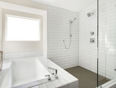 Large-Format Tile Shower